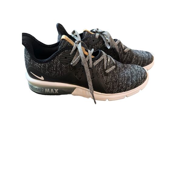 Nike Air Max | Women’s Black, White & Gray Running Shoes | Size 7.5 | 0969 - Picture 2 of 8